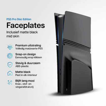 PlayStation 5 Pro Faceplates Disc Edition Black