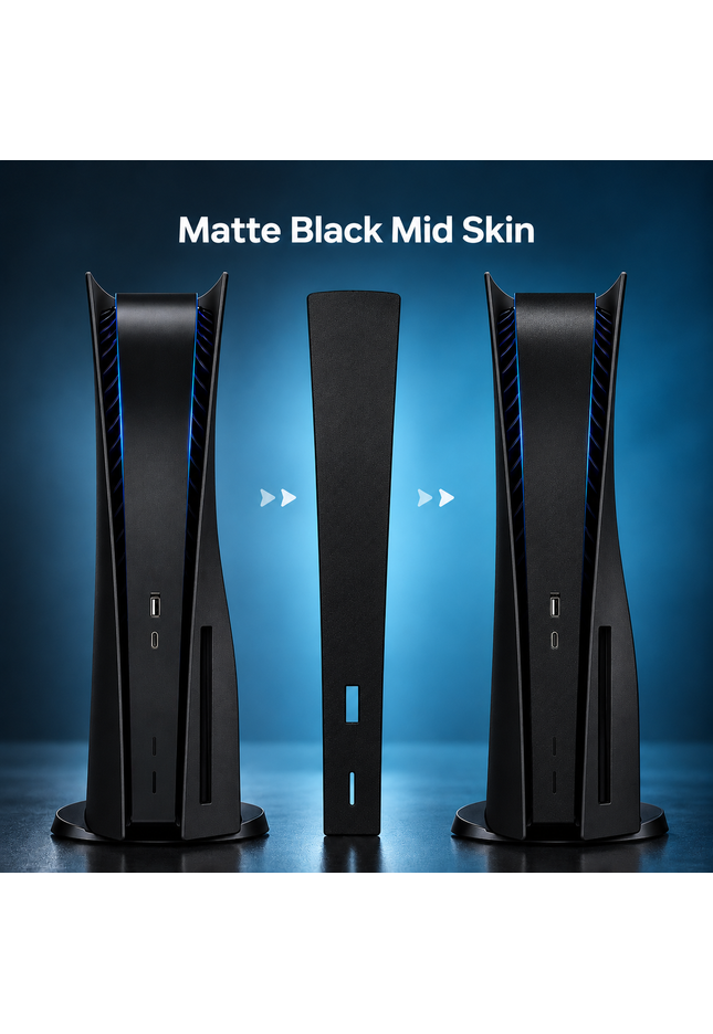 PlayStation 5 Mid Skin Matte Black