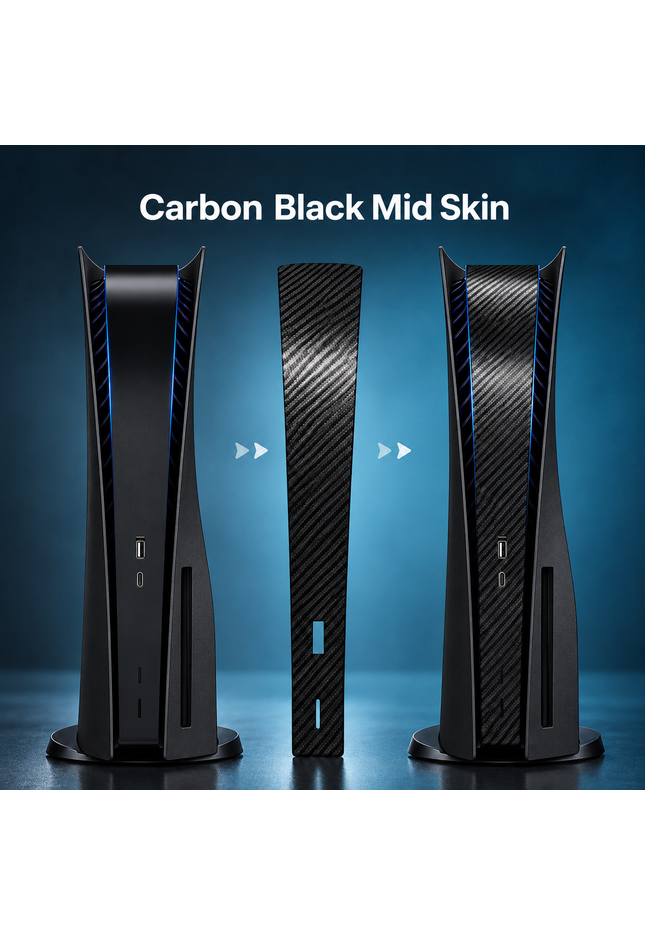 PlayStation 5 Mid Skin Carbon Black