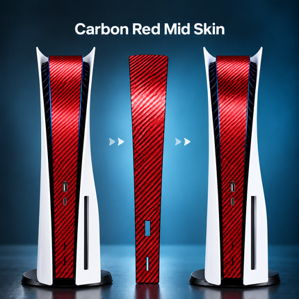 PlayStation 5 Mid Skin Carbon Red