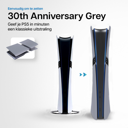 PlayStation 5 Pro Faceplates Digital Edition 30th Anniversary Grey