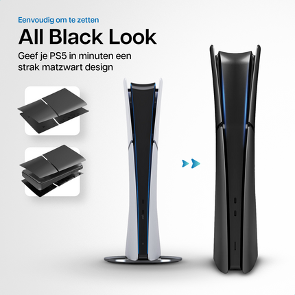 PlayStation 5 Slim Faceplates Digital Edition Black
