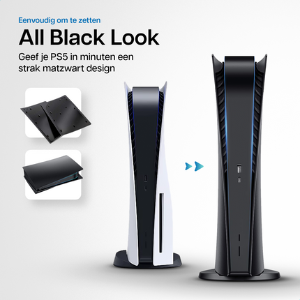 PlayStation 5 Original Faceplates Digital Edition Black