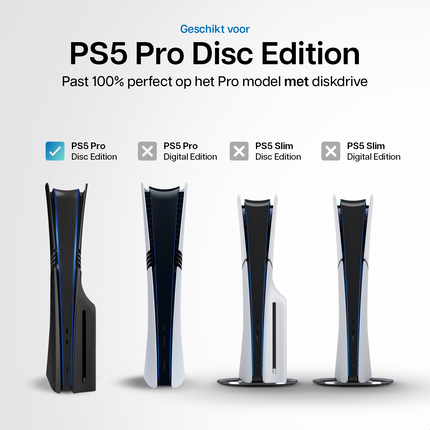 PlayStation 5 Pro Faceplates Disc Edition Black