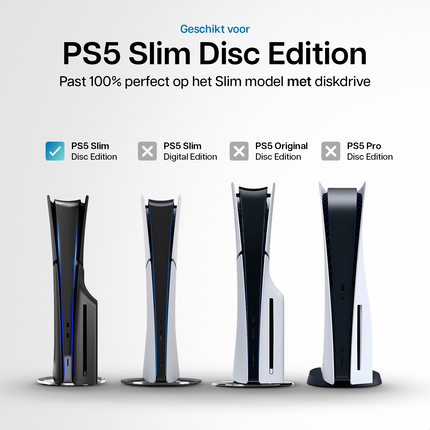 PlayStation 5 Slim Faceplates Disc Edition Black