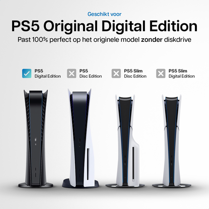 PlayStation 5 Original Faceplates Digital Edition Black