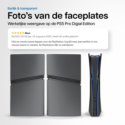 PlayStation 5 Pro Faceplates Digital Edition Black