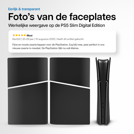 PlayStation 5 Slim Faceplates Digital Edition Black