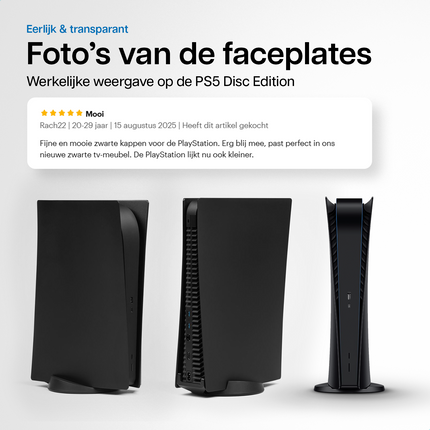 PlayStation 5 Original Faceplates Digital Edition Black